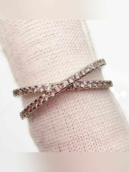 Nordstrom Jewelry - Delicate Crystal X-Design Ring - Women's Jewelry Size 6